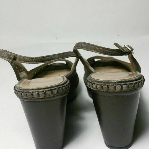 Stuart Weitzman Size 7.5 N Wedge Slingback Sandals - Picture 8 of 8